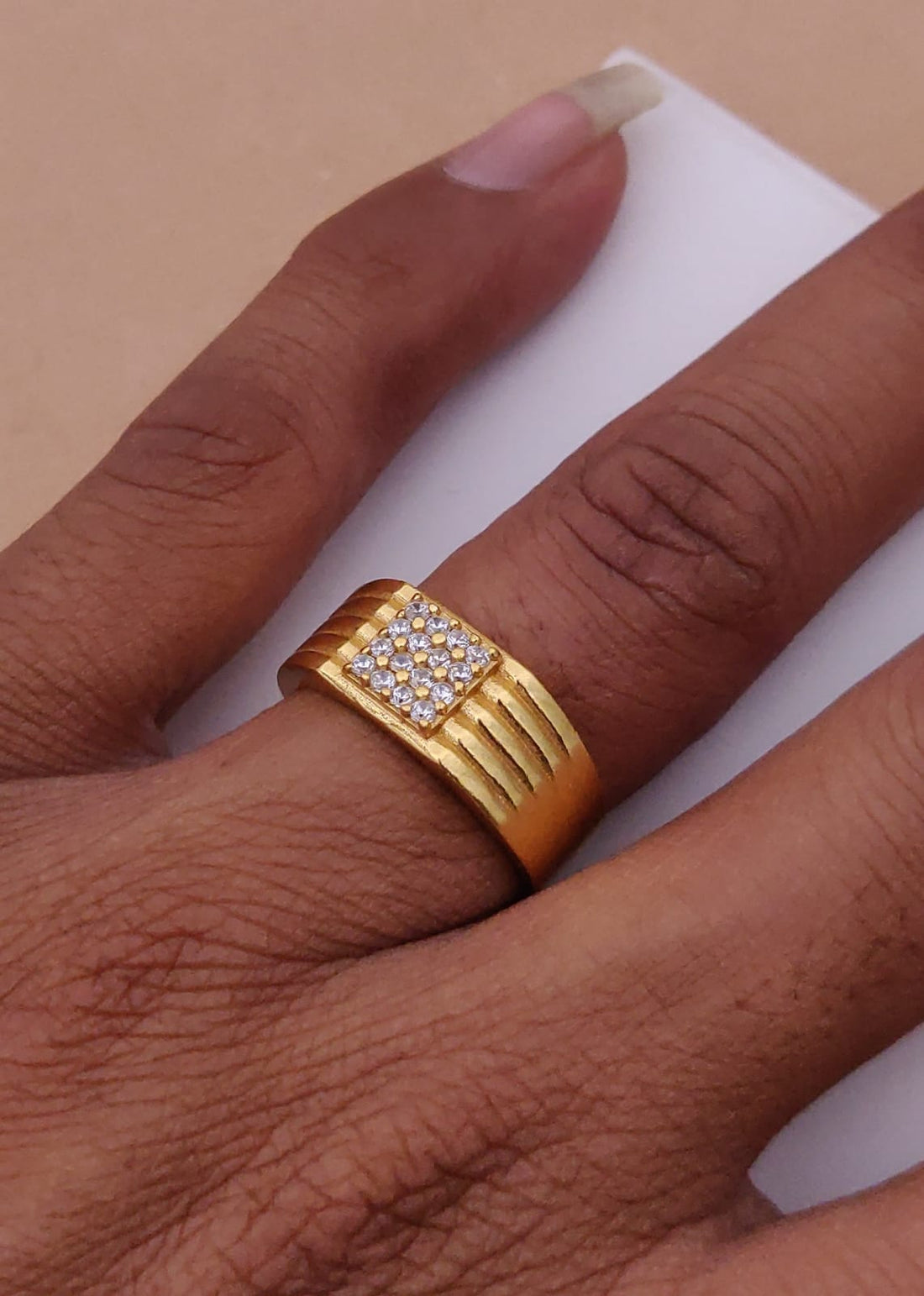 1 Gram Gold Forming Streamlined Design Superior Quality Ring-101