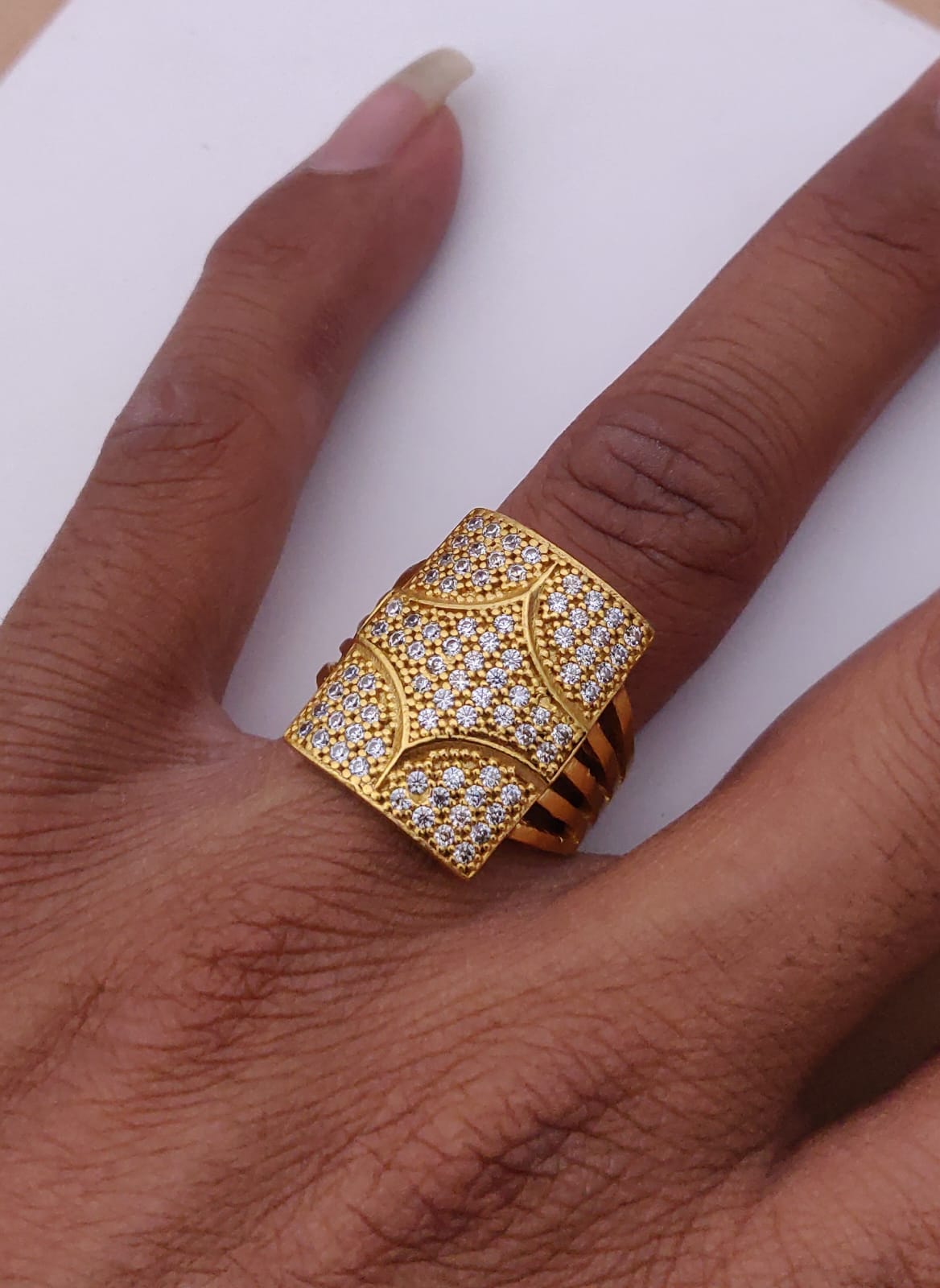 1 Gram Gold Forming Streamlined Design Superior Quality Ring-112