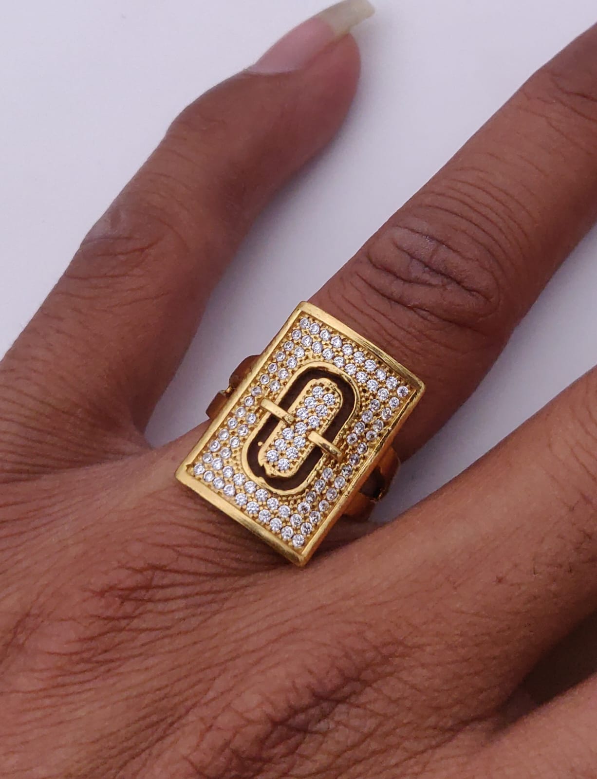 1 Gram Gold Forming Streamlined Design Superior Quality Ring-107