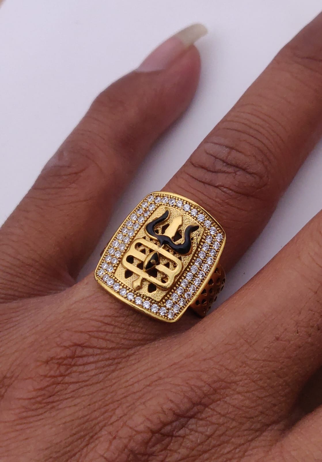 1 Gram Gold Forming Streamlined Design Superior Quality Ring-106