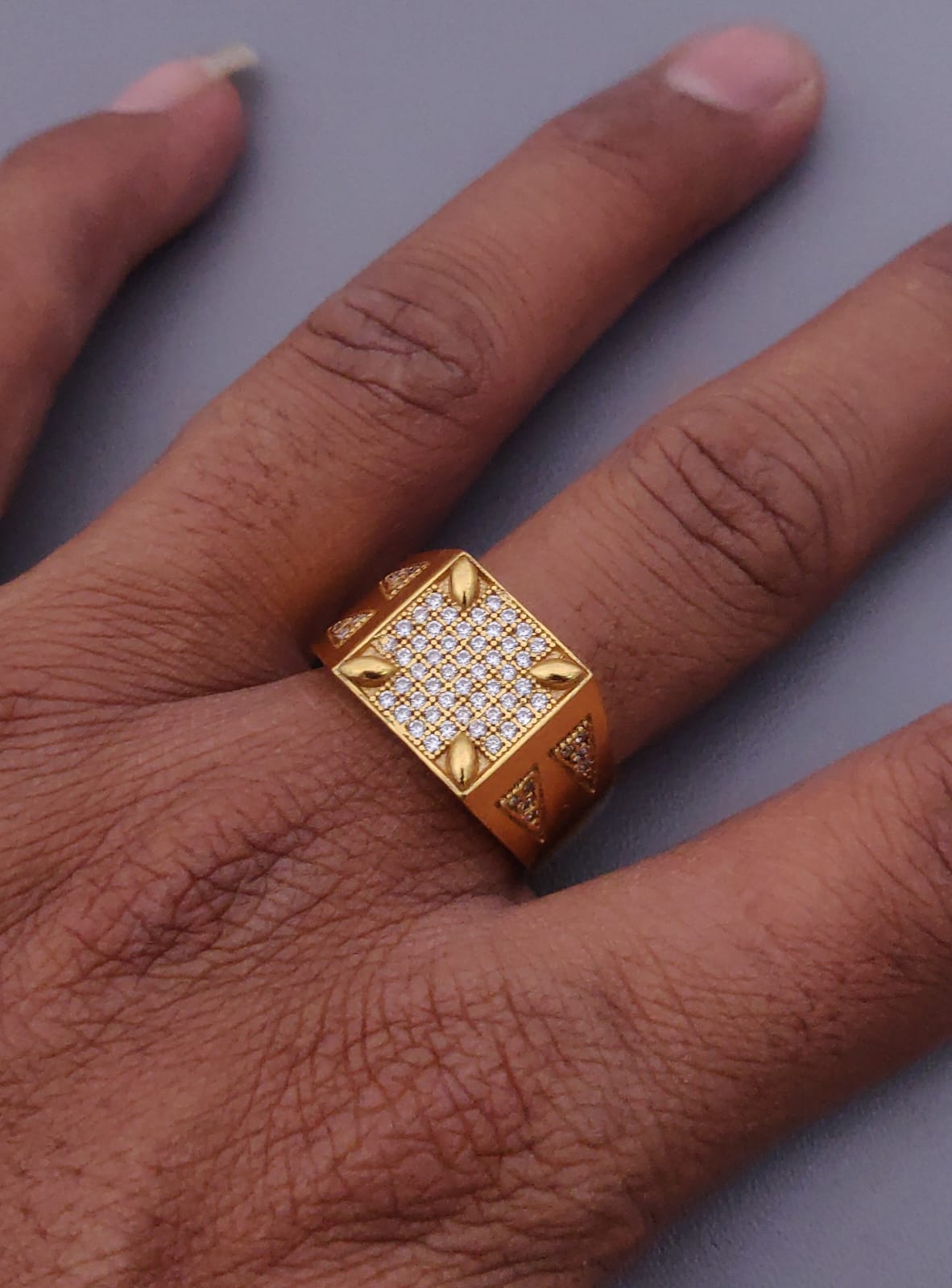 1 Gram Gold Forming Streamlined Design Superior Quality Ring-115