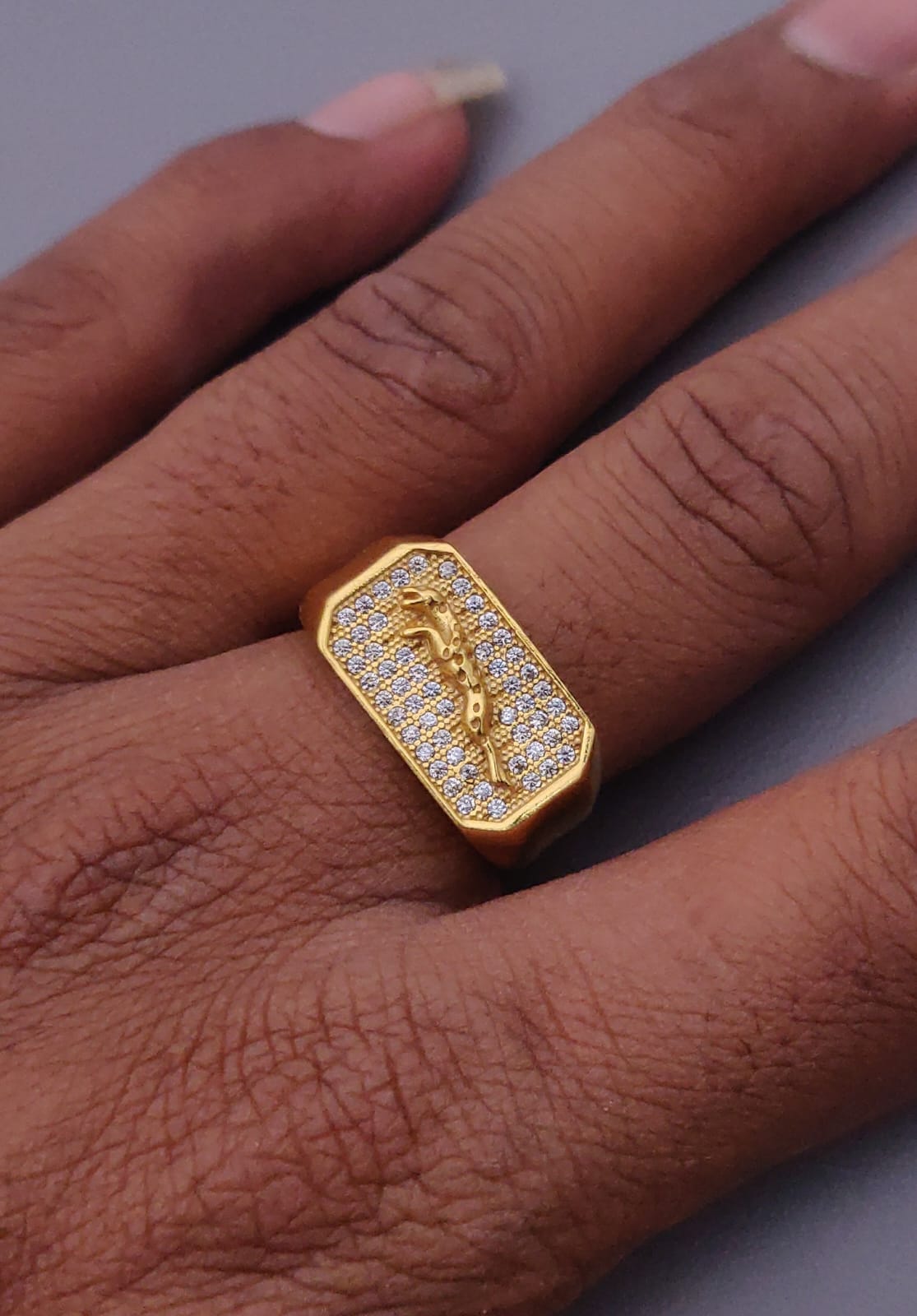 1 Gram Gold Forming Streamlined Design Superior Quality Ring-114