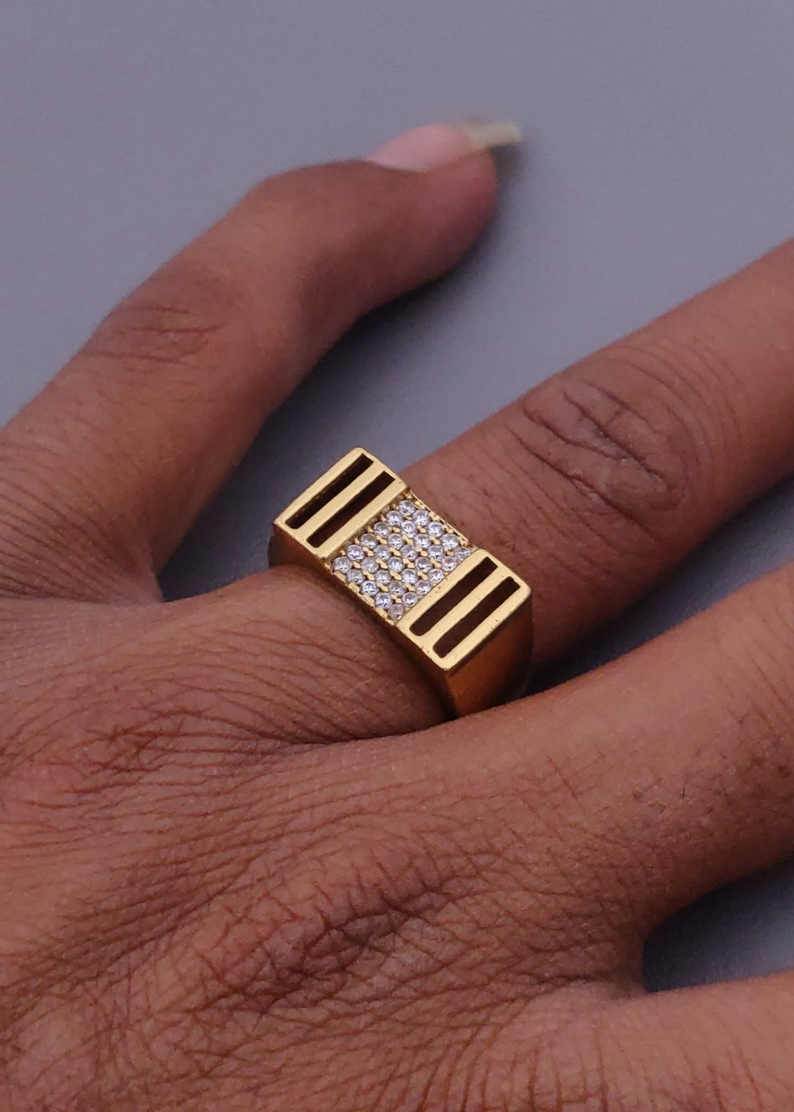 1 Gram Gold Forming Streamlined Design Superior Quality Ring-69