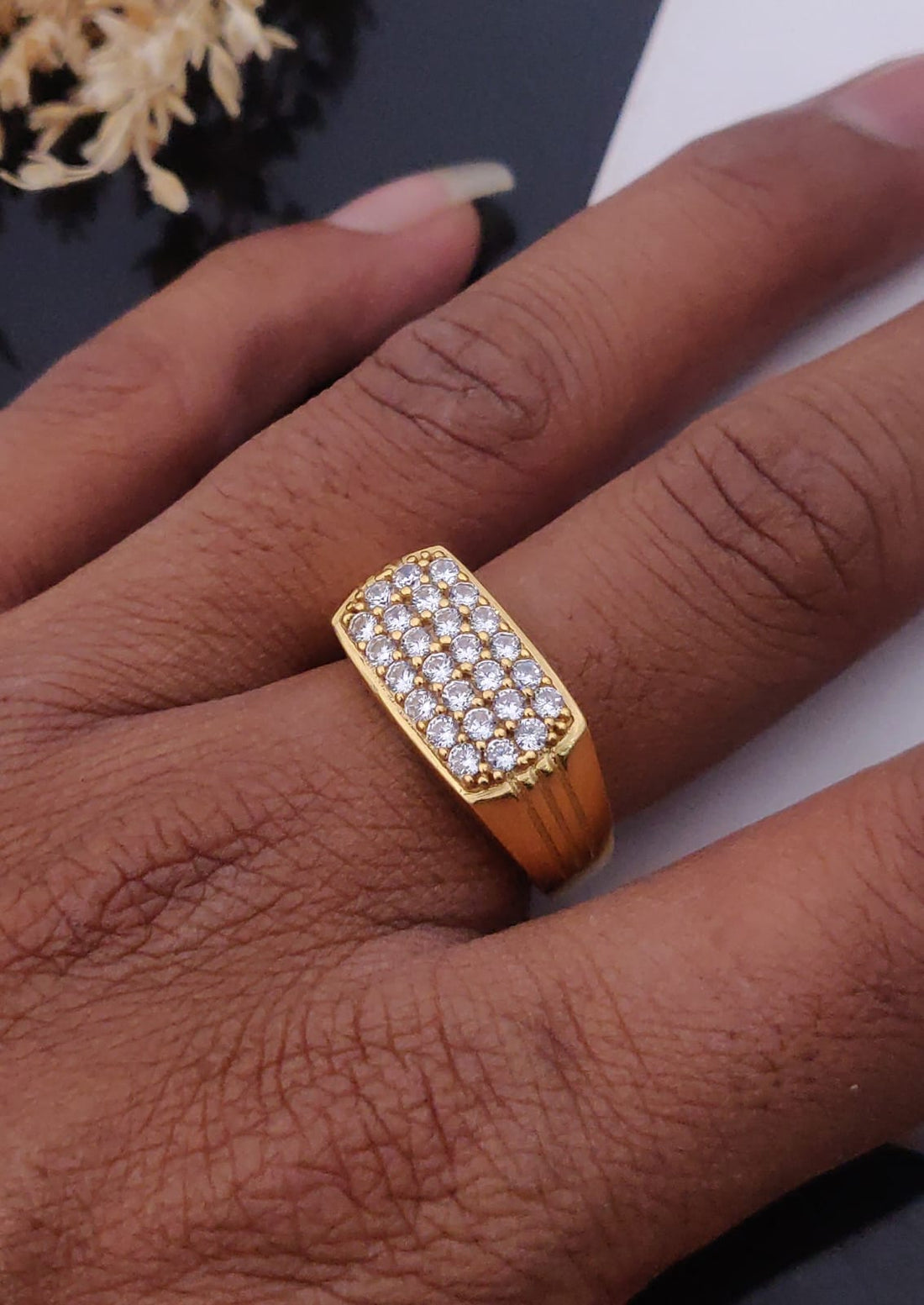 1 Gram Gold Forming Streamlined Design Superior Quality Ring-119