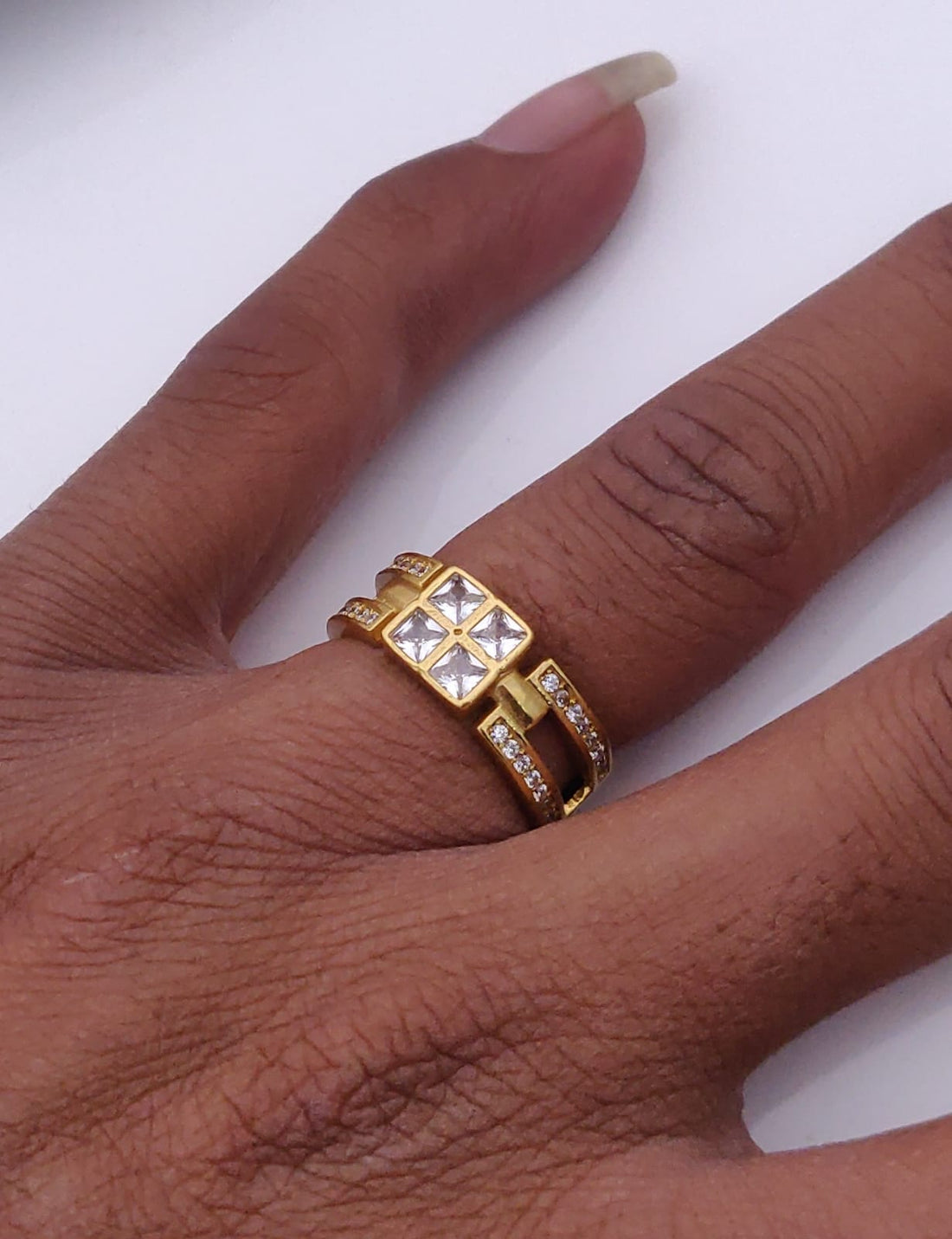 1 Gram Gold Forming Streamlined Design Superior Quality Ring-134