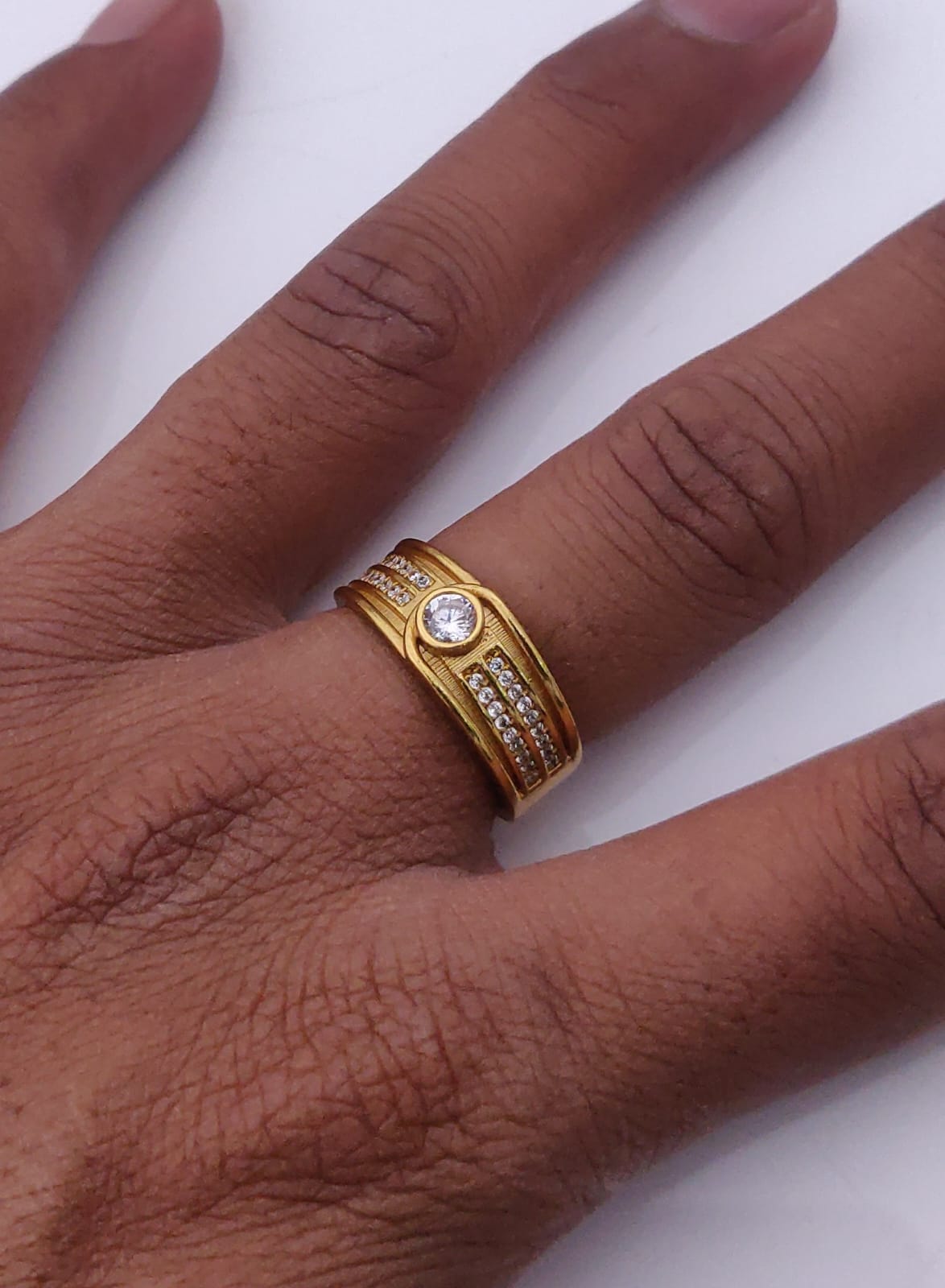 1 Gram Gold Forming Streamlined Design Superior Quality Ring-125