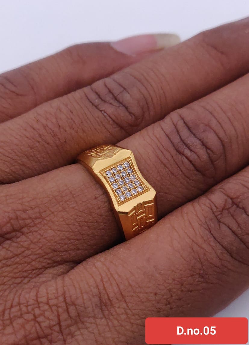 1 Gram Gold Forming Streamlined Design Superior Quality Ring-10