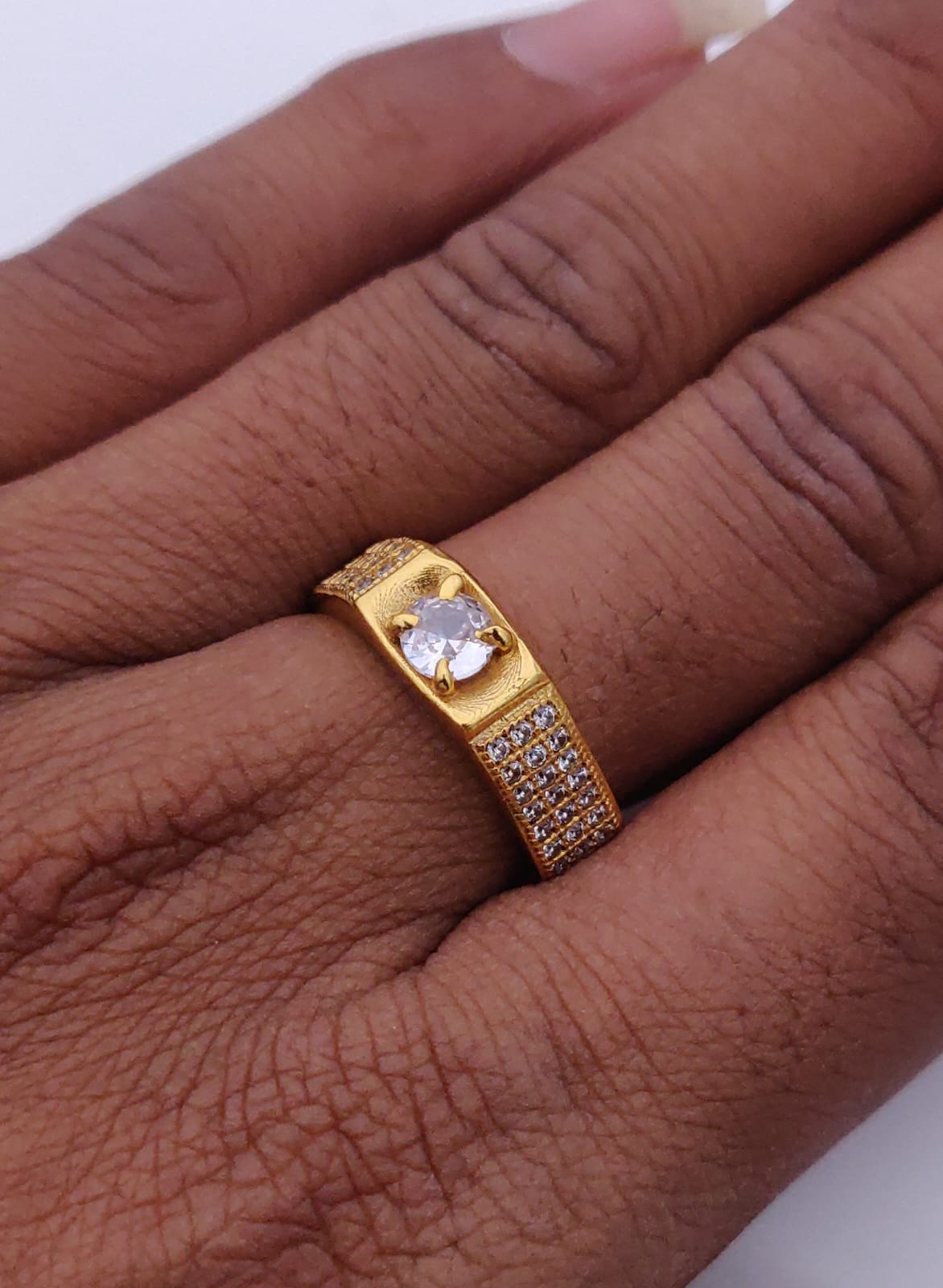 1 Gram Gold Forming Streamlined Design Superior Quality Ring-141