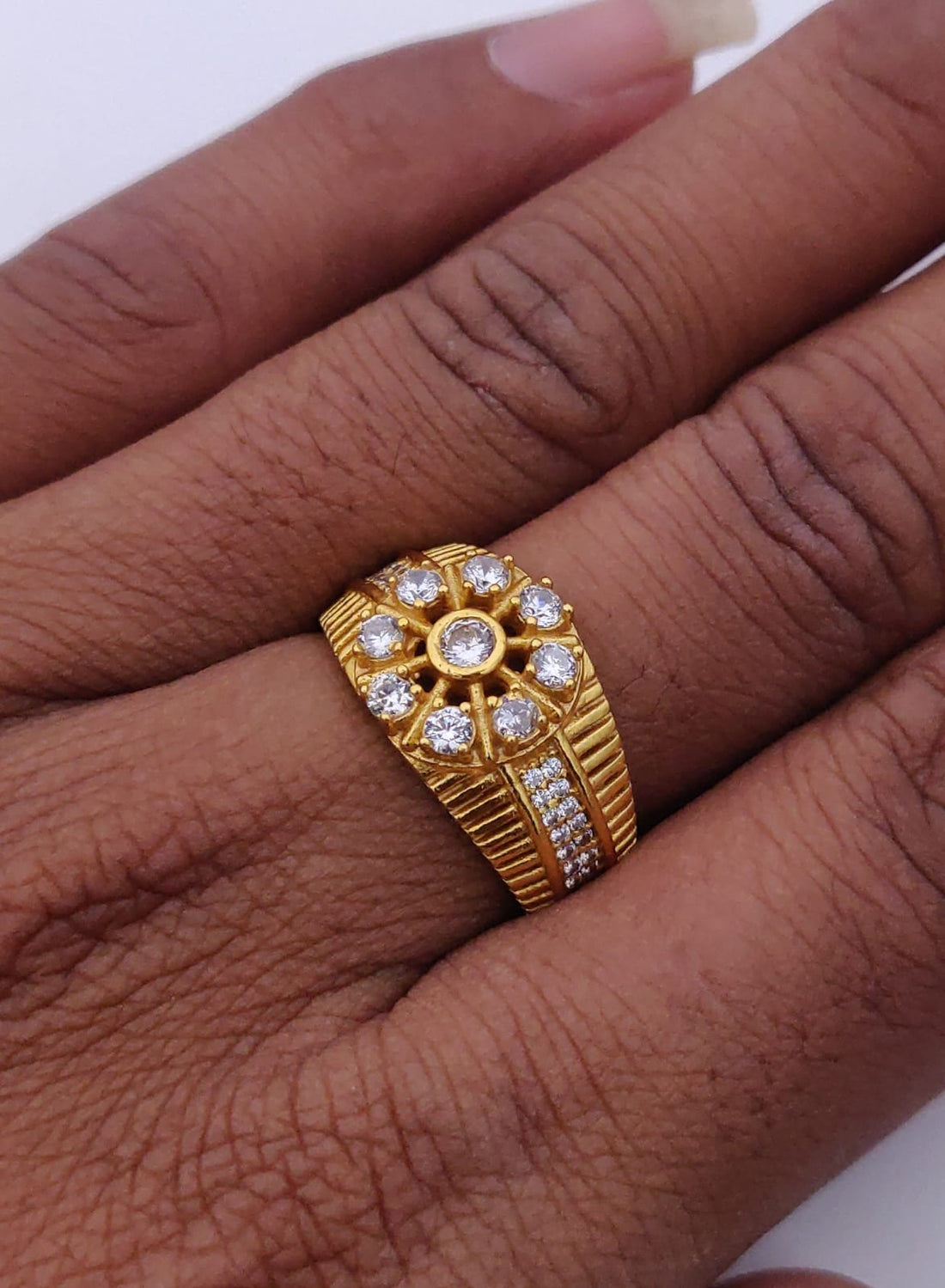 1 Gram Gold Forming Streamlined Design Superior Quality Ring-139