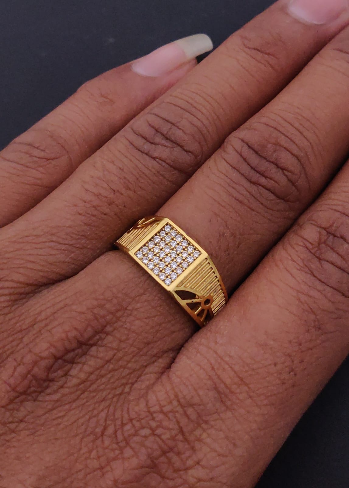 1 Gram Gold Forming Streamlined Design Superior Quality Ring-137