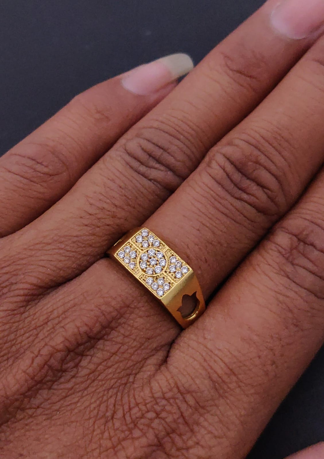 1 Gram Gold Forming Streamlined Design Superior Quality Ring-145