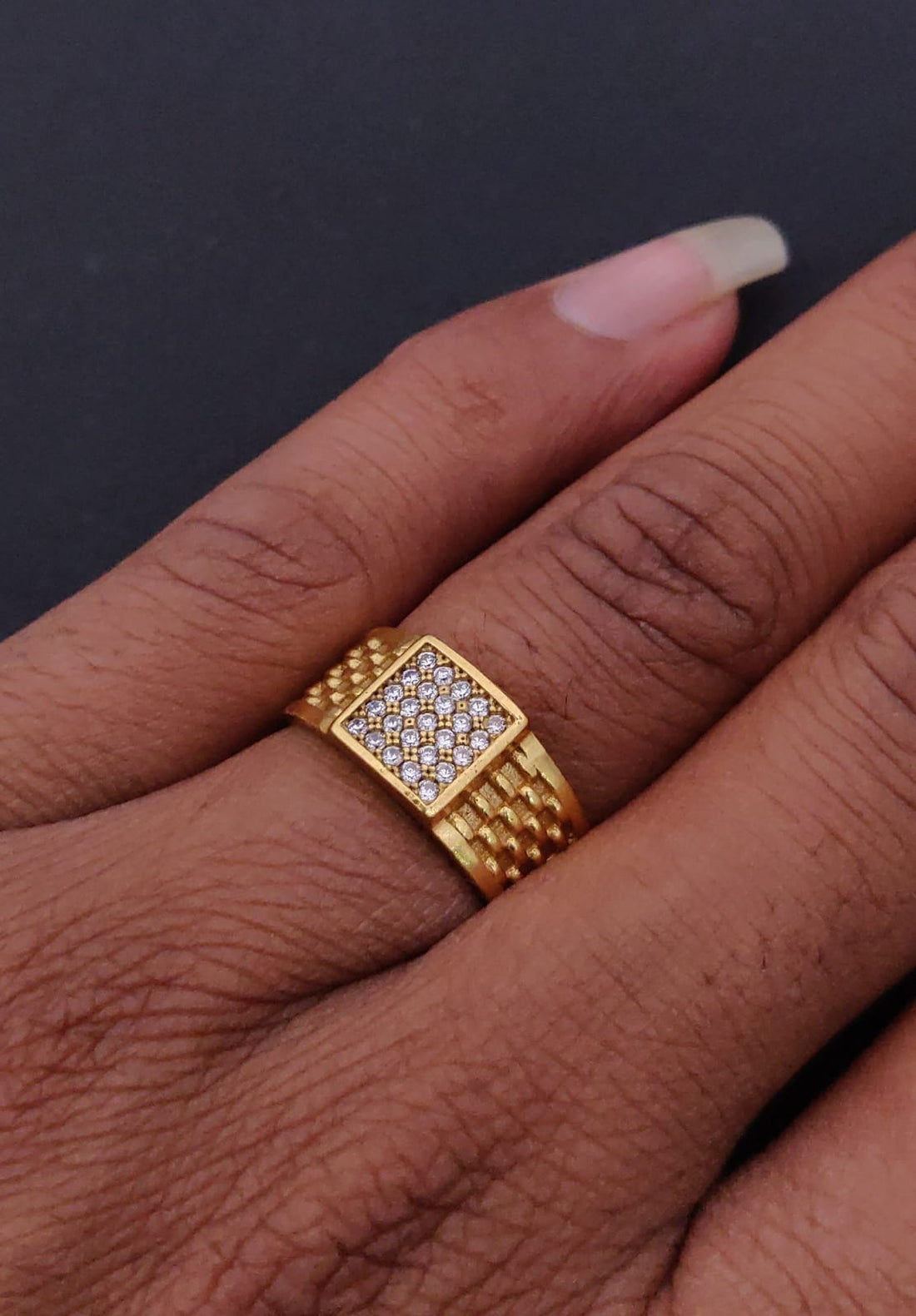 1 Gram Gold Forming Streamlined Design Superior Quality Ring-49