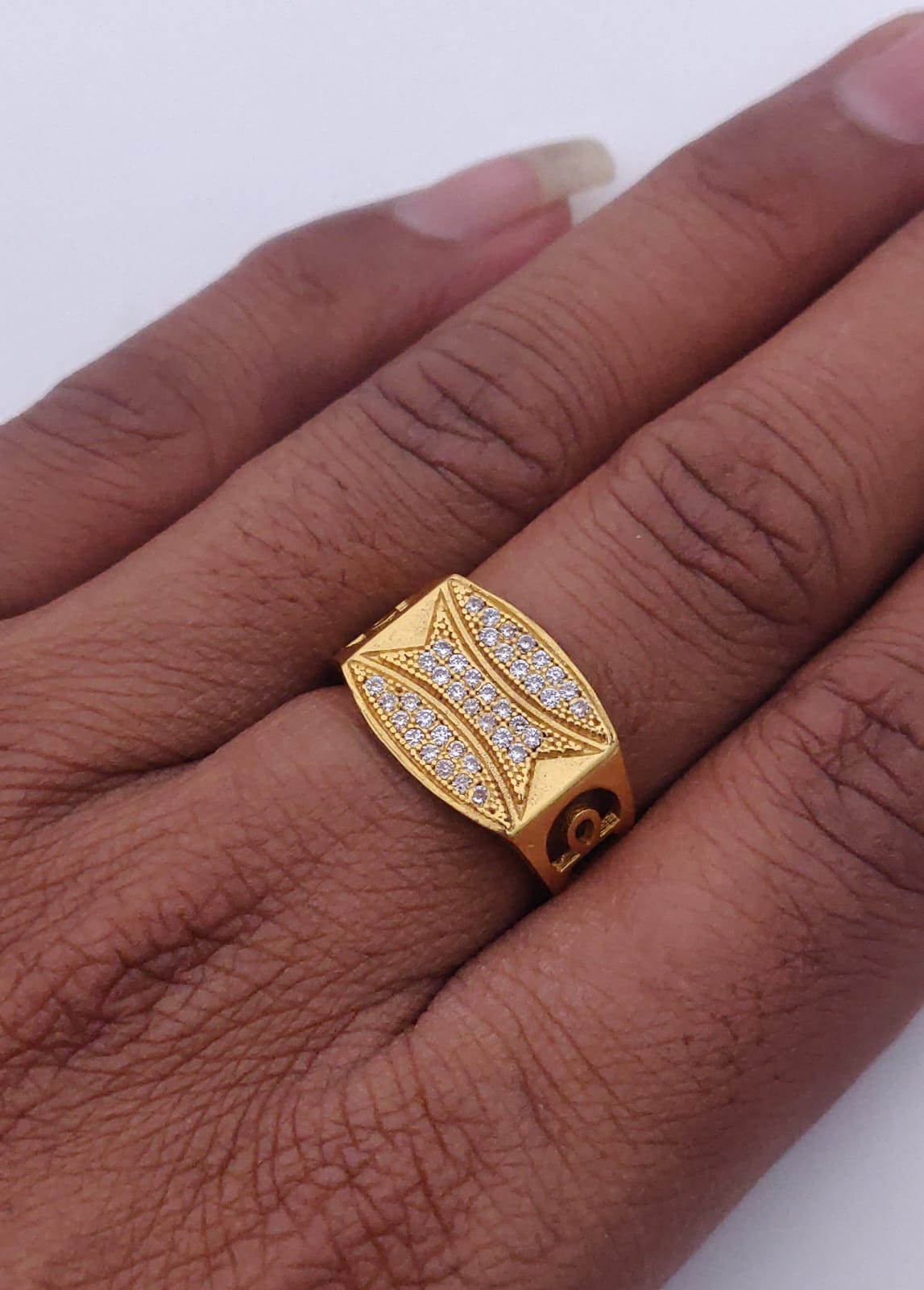 1 Gram Gold Forming Streamlined Design Superior Quality Ring-154