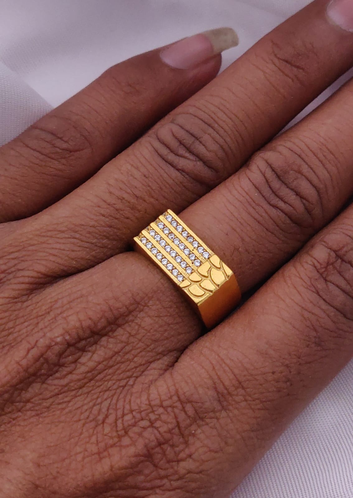 1 Gram Gold Forming Streamlined Design Superior Quality Ring-170