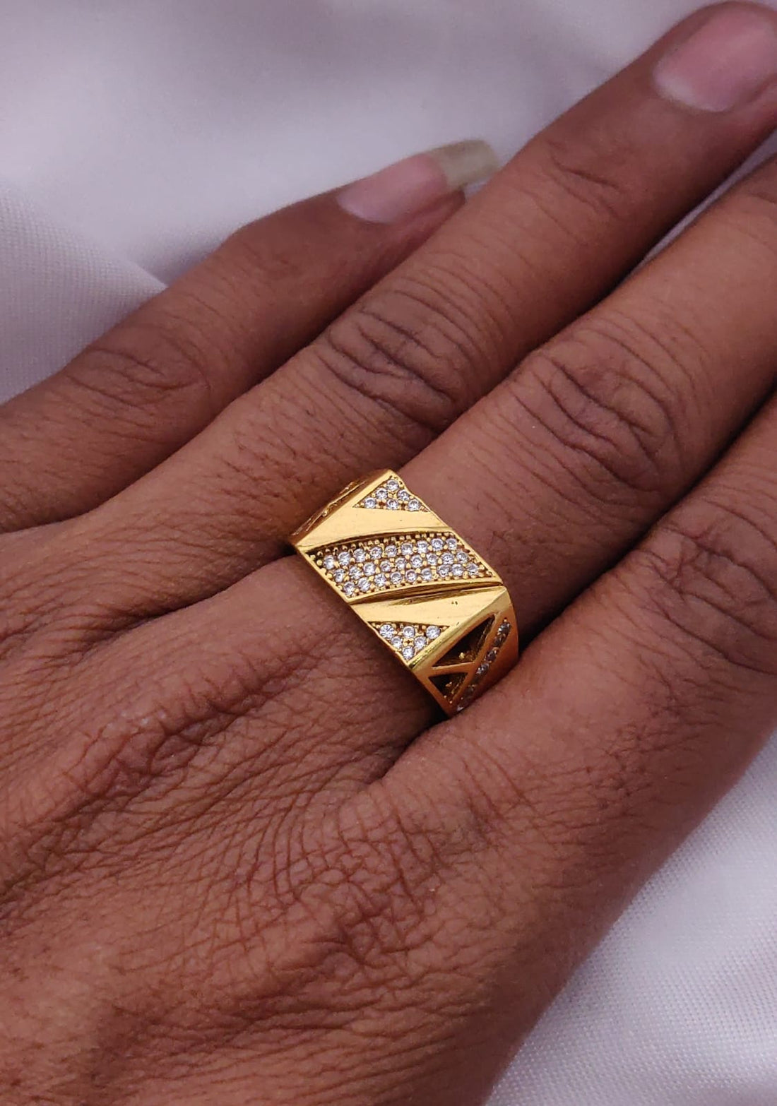 1 Gram Gold Forming Streamlined Design Superior Quality Ring-172