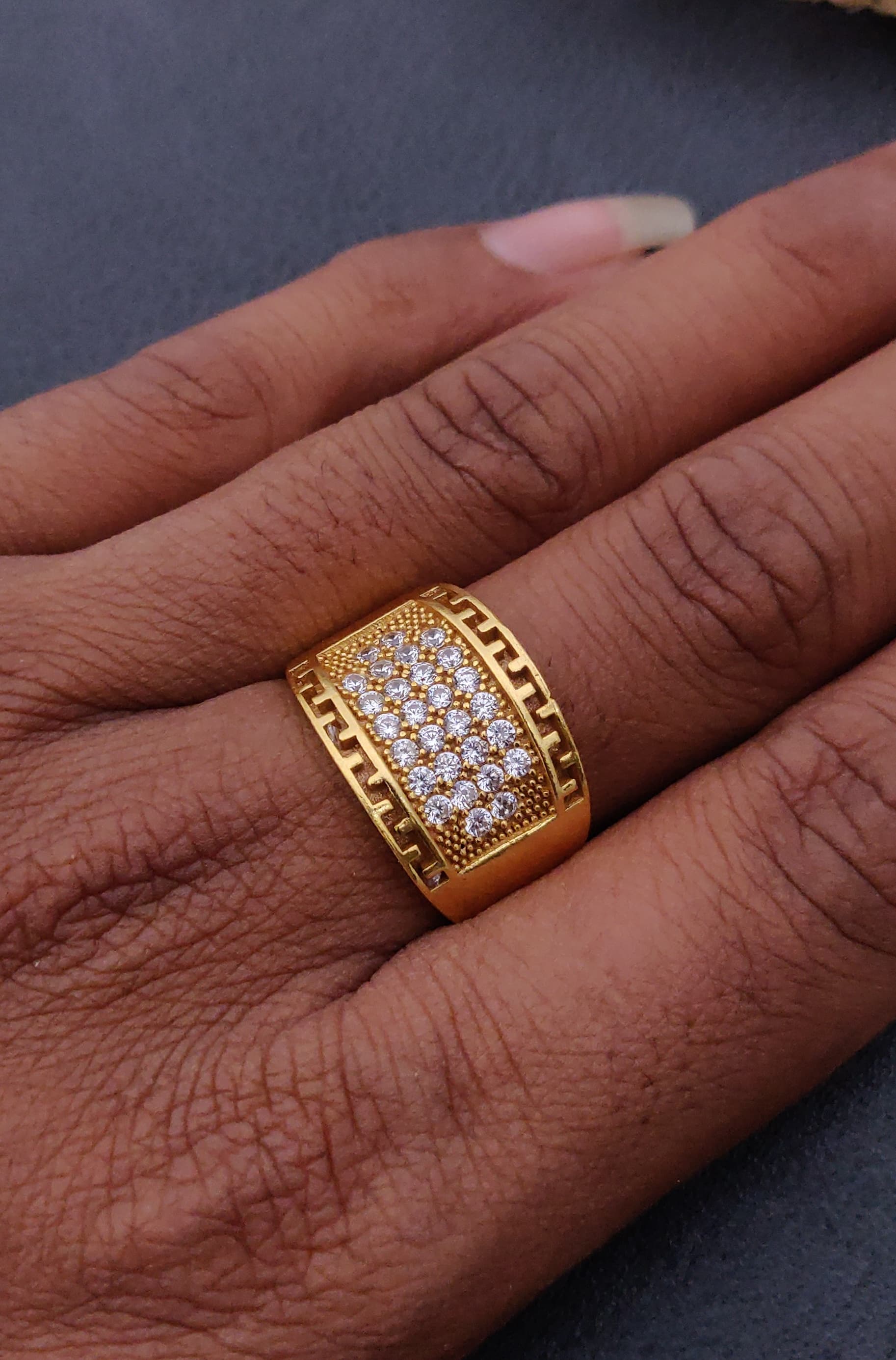 1 Gram Gold Forming Streamlined Design Superior Quality Ring-158