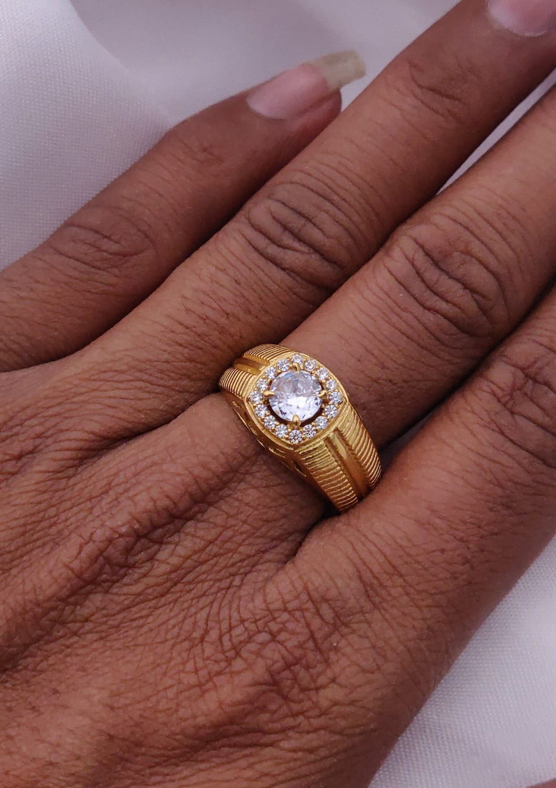 1 Gram Gold Forming Streamlined Design Superior Quality Ring-173