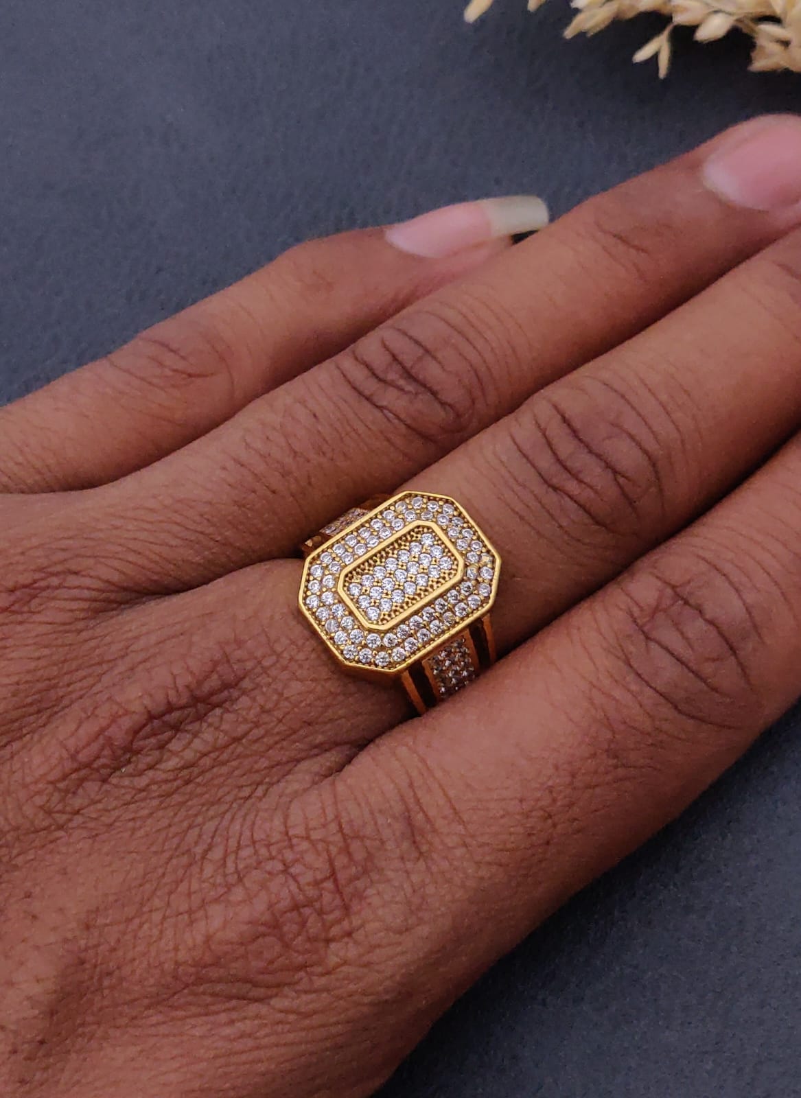 1 Gram Gold Forming Streamlined Design Superior Quality Ring-159