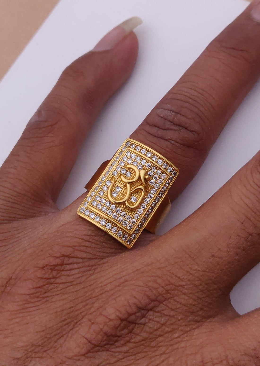 1 Gram Gold Forming OM Design Superior Quality Ring