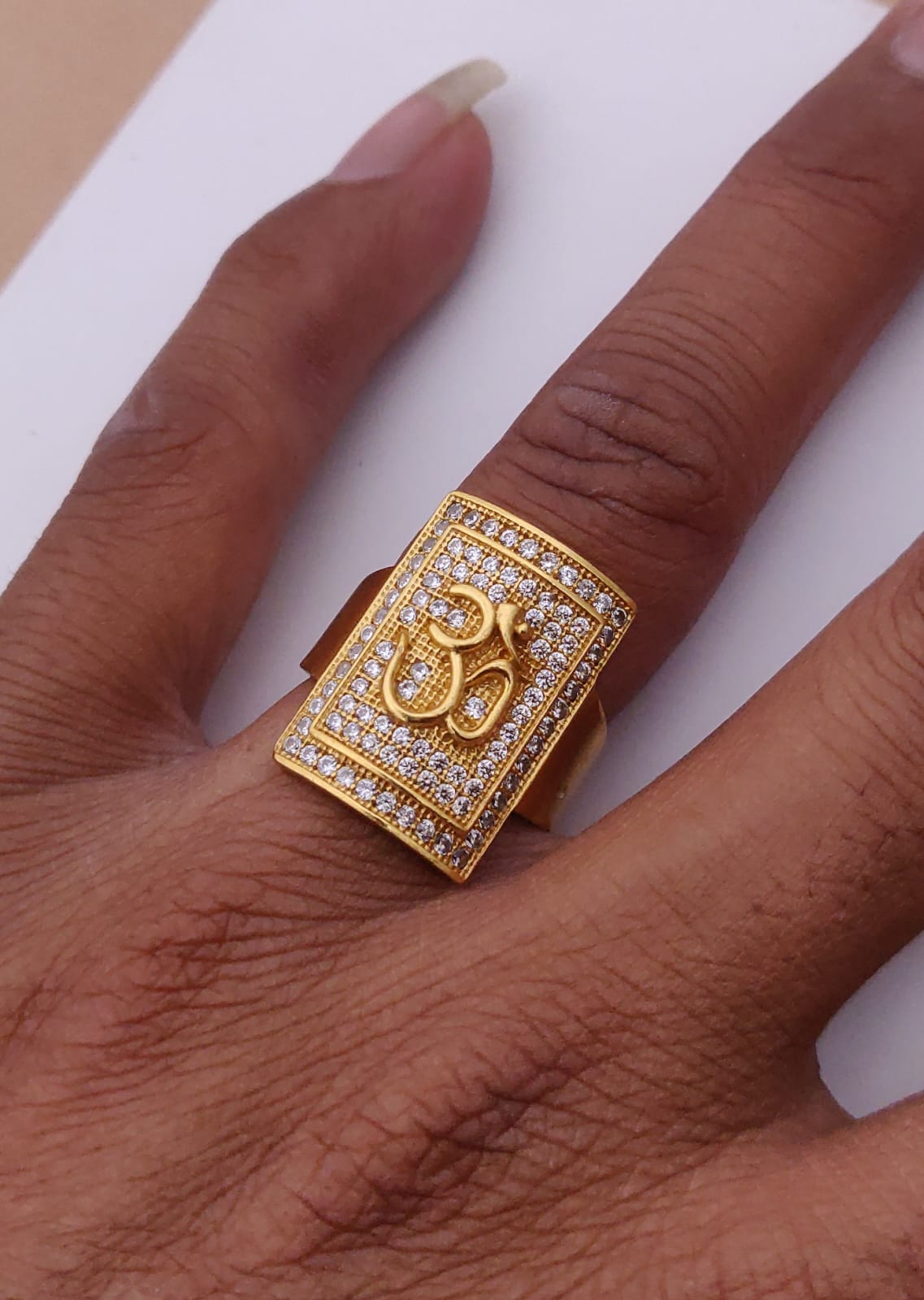 1 Gram Gold Forming OM Design Superior Quality Ring