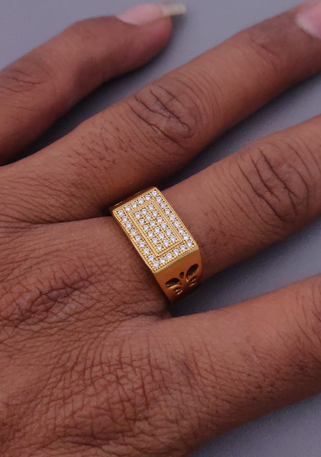 1 Gram Gold Forming Streamlined Design Superior Quality Ring-44