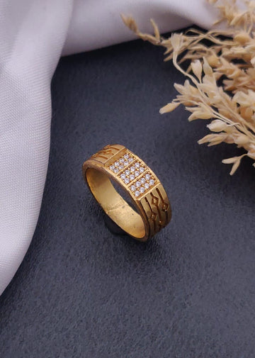 1 Gram Gold Forming Streamlined Design Superior Quality Ring-68