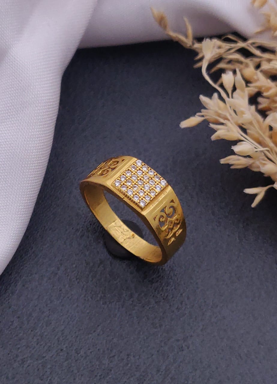1 Gram Gold Forming Streamlined Design Superior Quality Ring-21