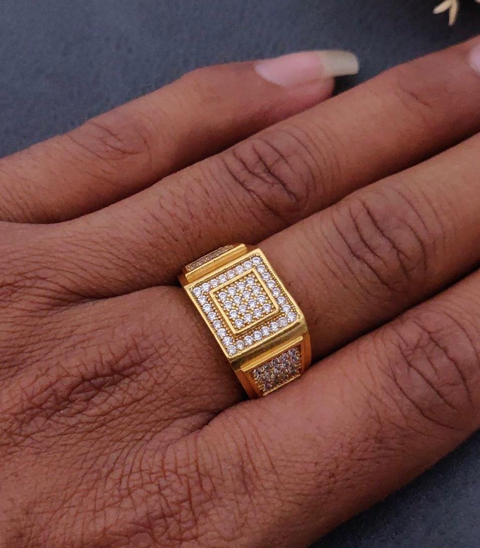 1 Gram Gold Forming Streamlined Design Superior Quality Ring-12