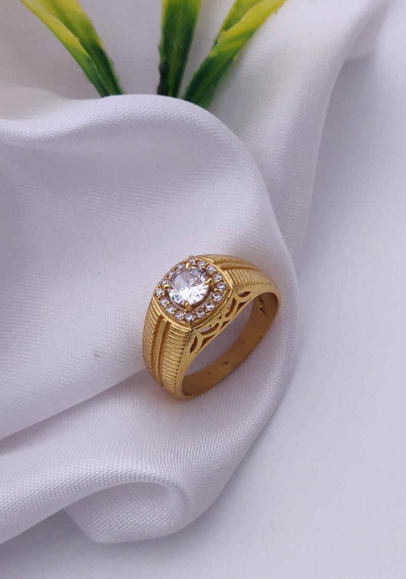 1 Gram Gold Forming Streamlined Design Superior Quality Ring-173