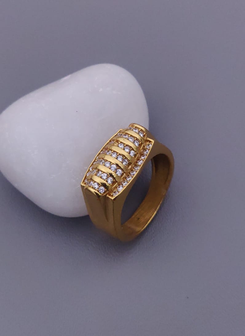 1 Gram Gold Forming Streamlined Design Superior Quality Ring-98