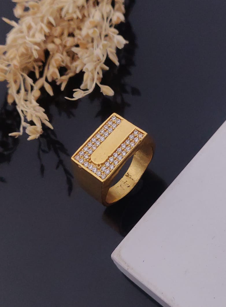 1 Gram Gold Forming Streamlined Design Superior Quality Ring-72