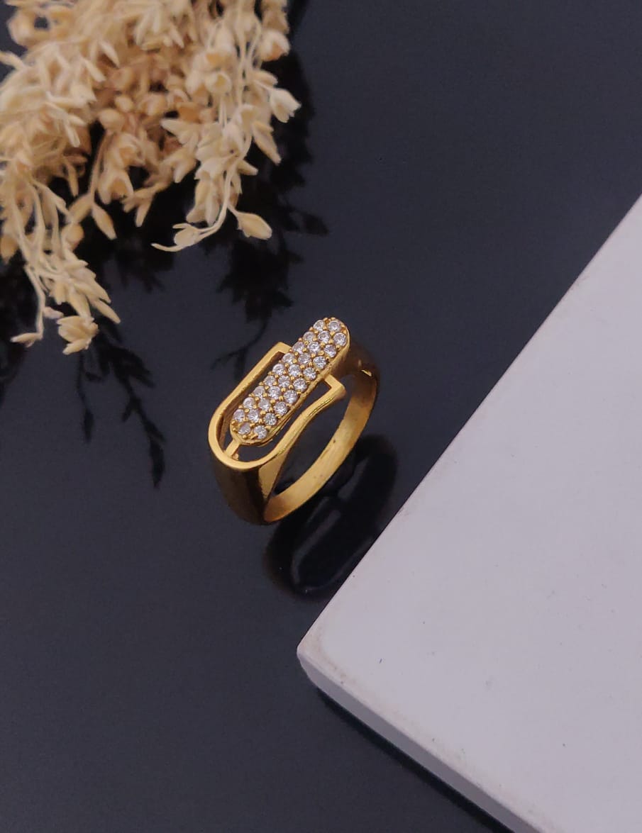 1 Gram Gold Forming Streamlined Design Superior Quality Ring-18