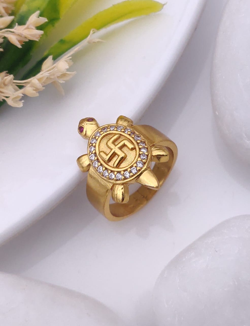 1 Gram Gold Forming Streamlined Design Superior Quality Ring-126