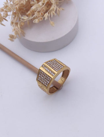 1 Gram Gold Forming Streamlined Design Superior Quality Ring-42