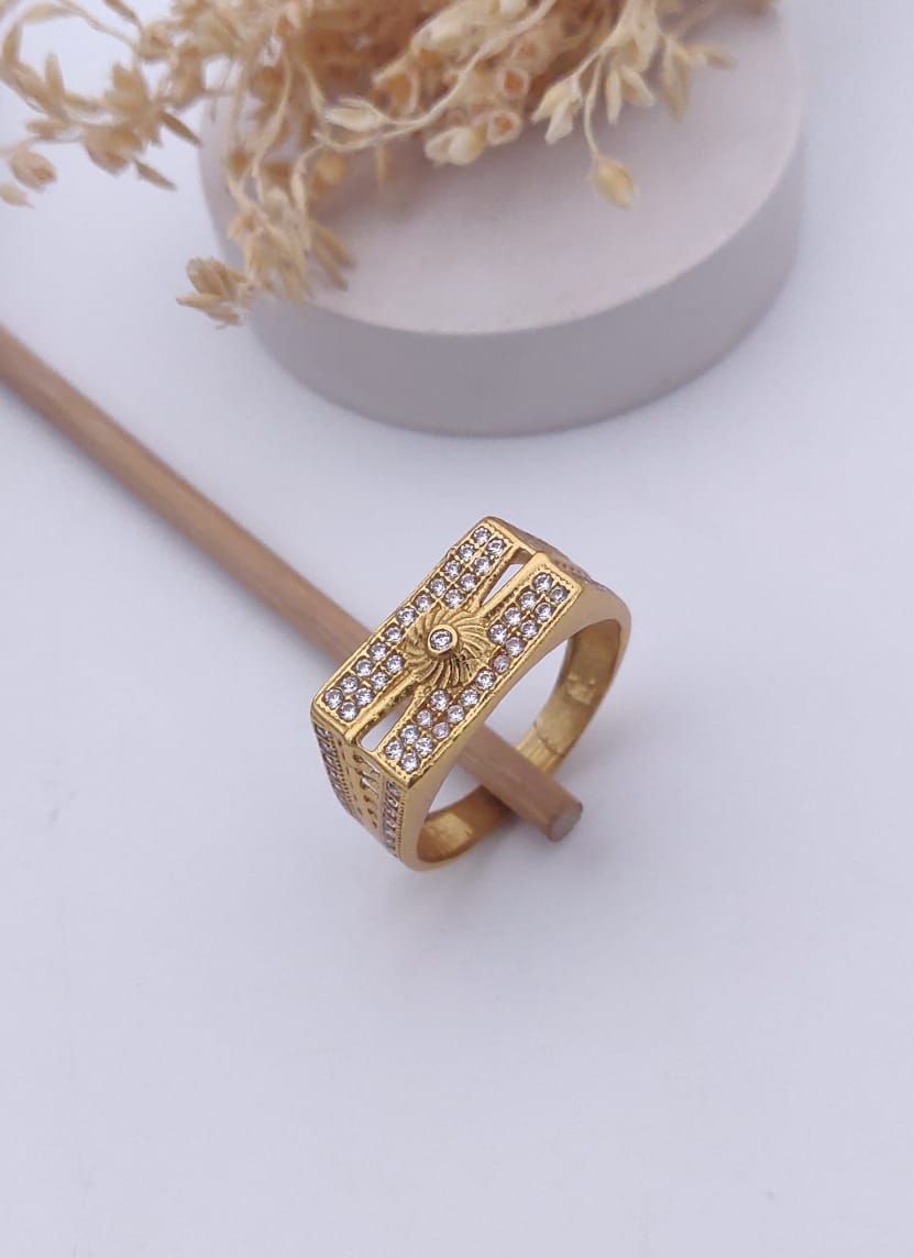 1 Gram Gold Forming Streamlined Design Superior Quality Ring-26