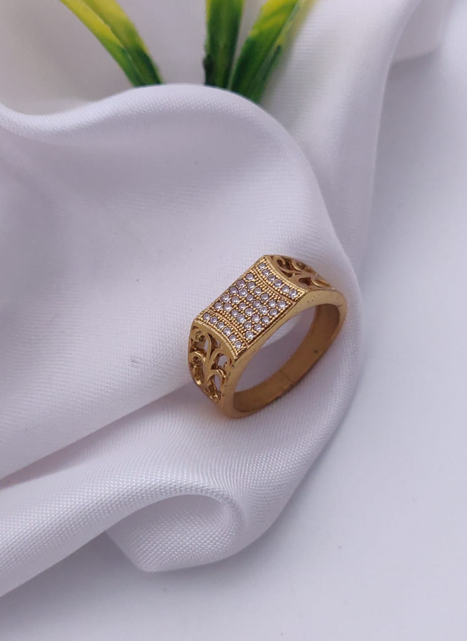 1 Gram Gold Forming Streamlined Design Superior Quality Ring-24
