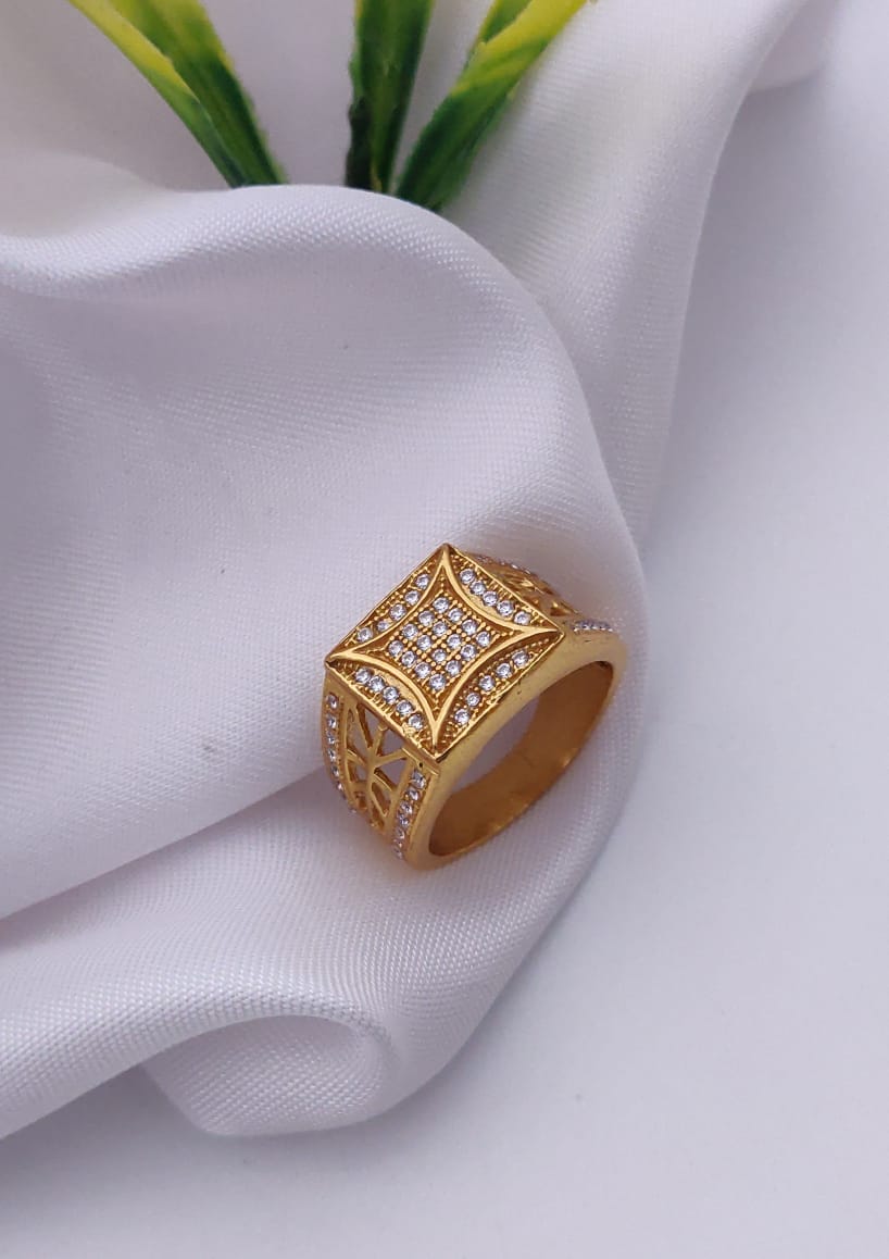 1 Gram Gold Forming Streamlined Design Superior Quality Ring-41