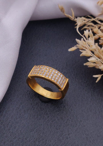 1 Gram Gold Forming Streamlined Design Superior Quality Ring-50