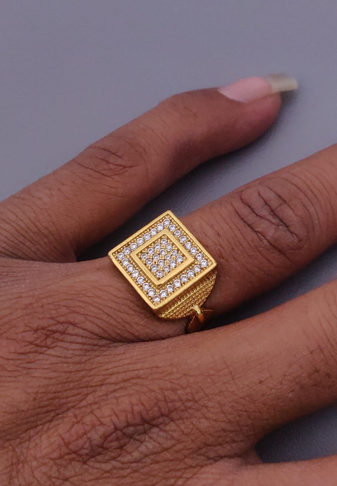 1 Gram Gold Forming Streamlined Design Superior Quality Ring-48