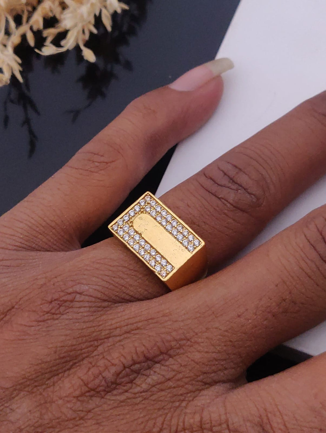 1 Gram Gold Forming Streamlined Design Superior Quality Ring-72