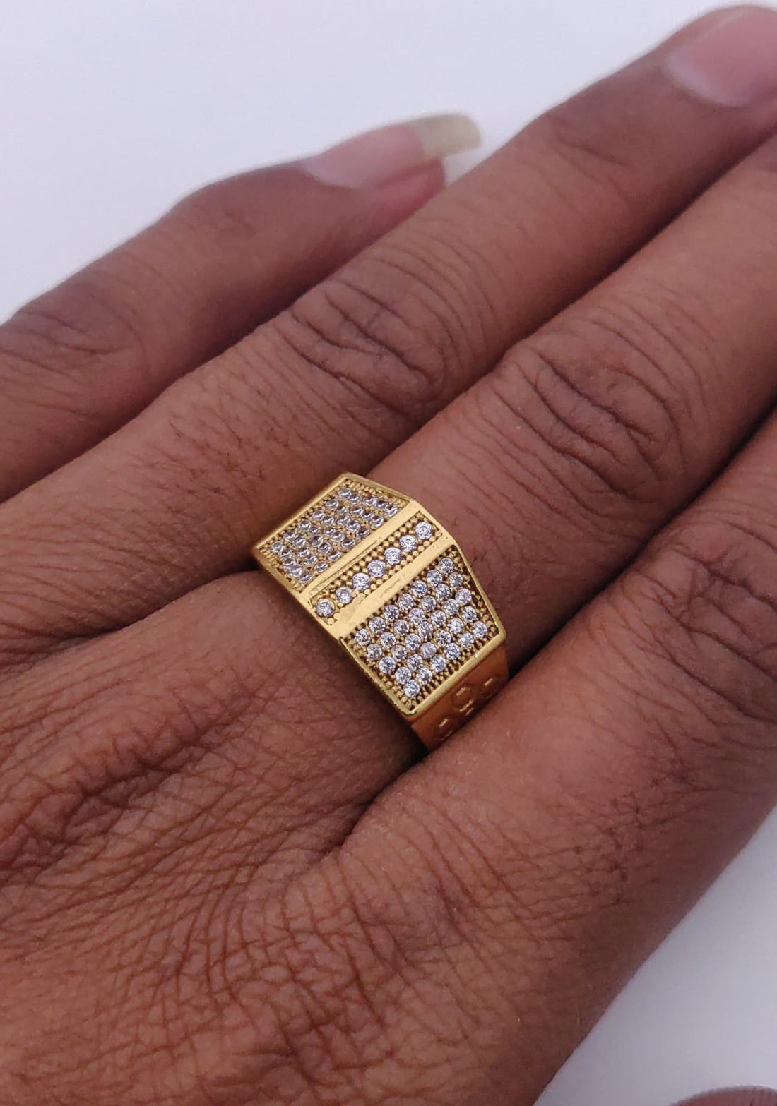 1 Gram Gold Forming Streamlined Design Superior Quality Ring-42