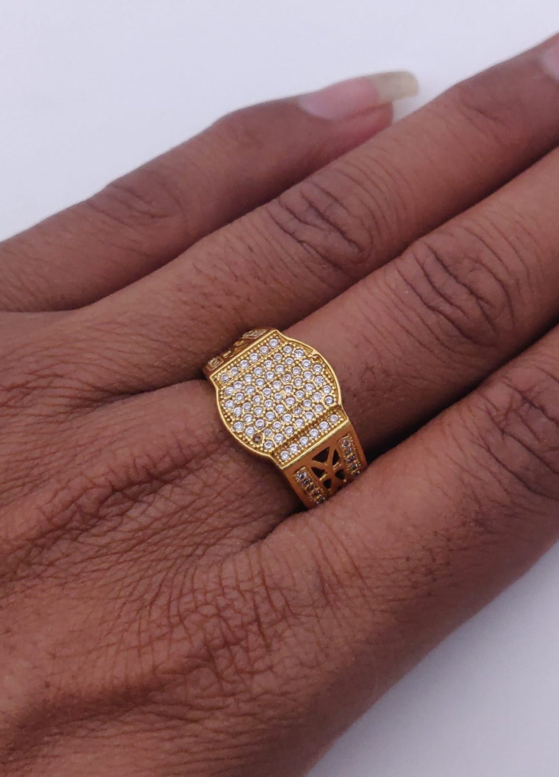 1 Gram Gold Forming Streamlined Design Superior Quality Ring-13