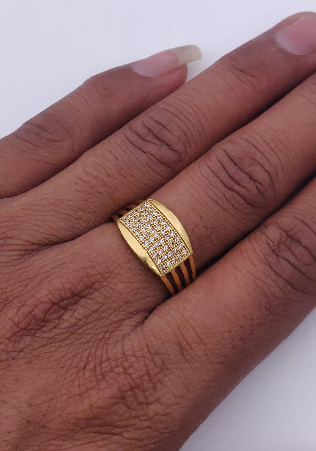 1 Gram Gold Forming Streamlined Design Superior Quality Ring-39