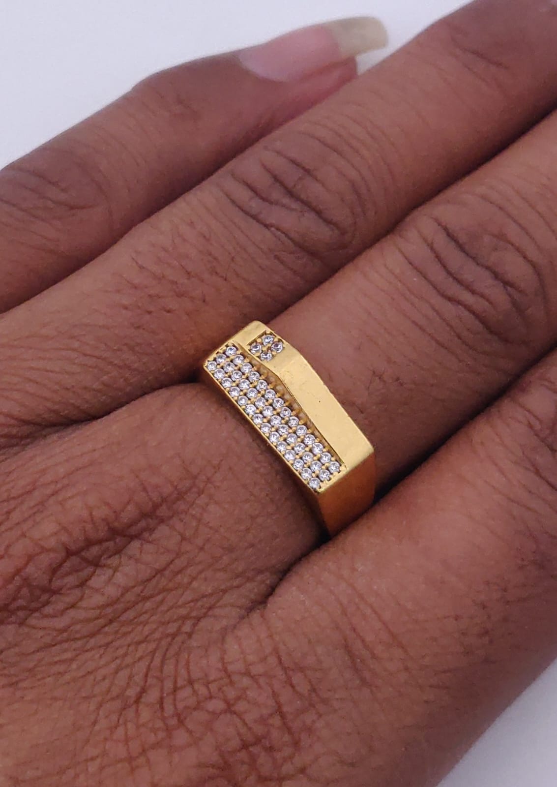 1 Gram Gold Forming Streamlined Design Superior Quality Ring-63