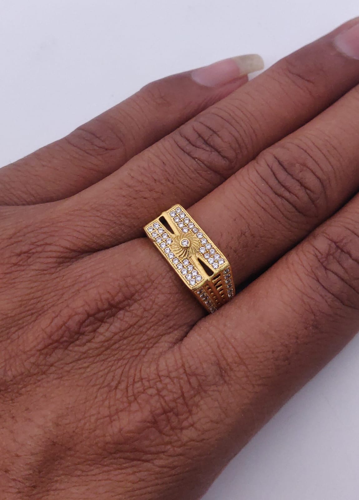 1 Gram Gold Forming Streamlined Design Superior Quality Ring-26
