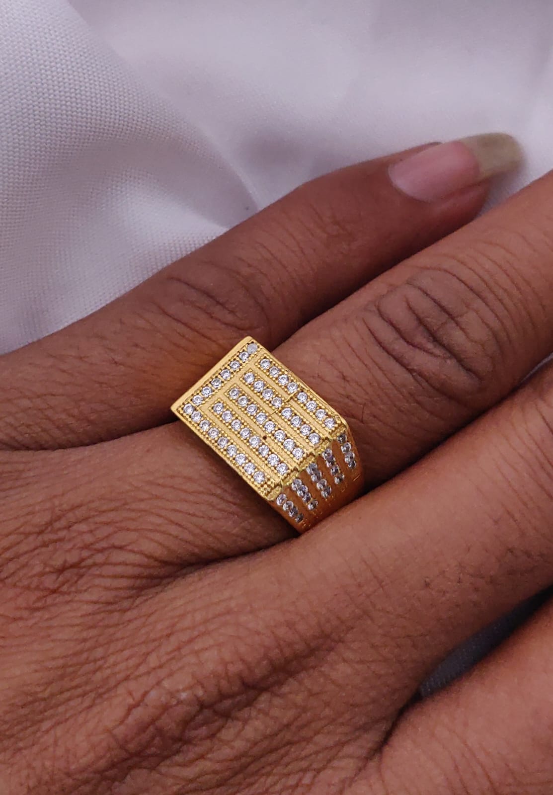 1 Gram Gold Forming Streamlined Design Superior Quality Ring-60