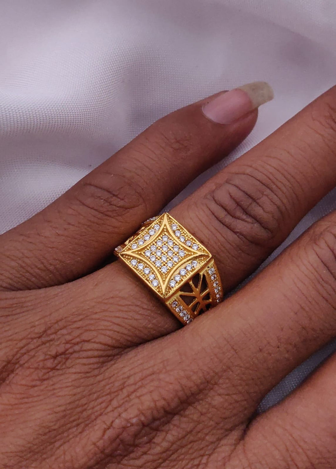 1 Gram Gold Forming Streamlined Design Superior Quality Ring-41