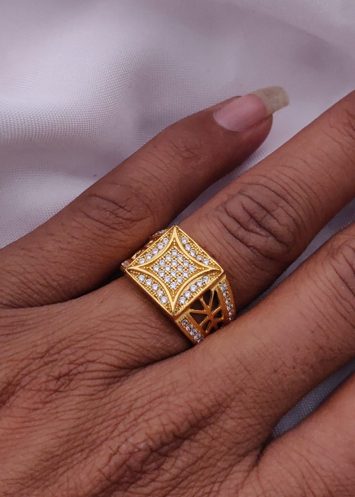 1 Gram Gold Forming Streamlined Design Superior Quality Ring-41