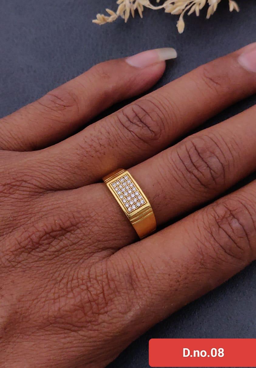 1 Gram Gold Forming Streamlined Design Superior Quality Ring-8
