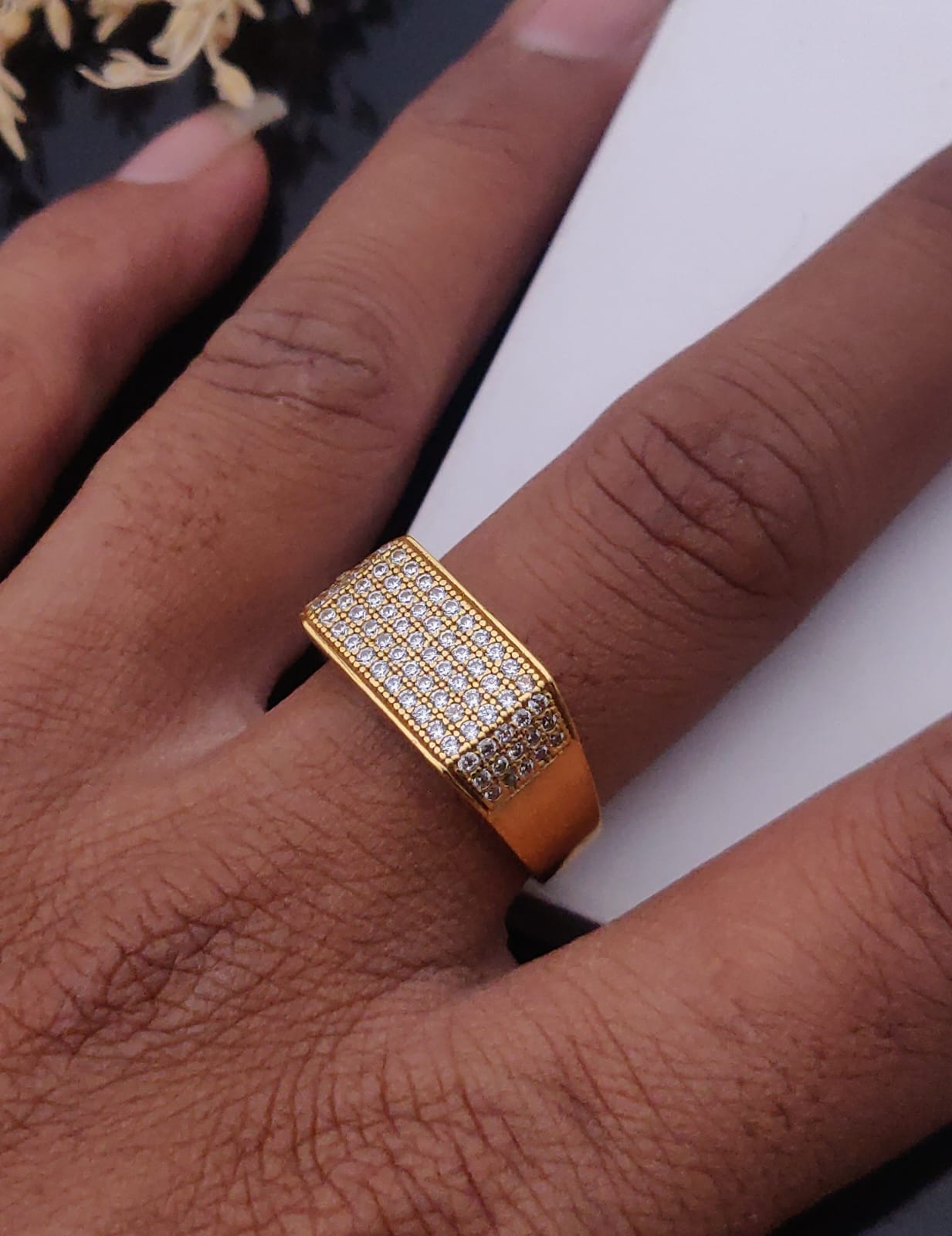 1 Gram Gold Forming Streamlined Design Superior Quality Ring-5